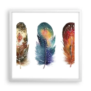 Poster in white frmae - Rituals, Customs, Secrets - 50x50 cm