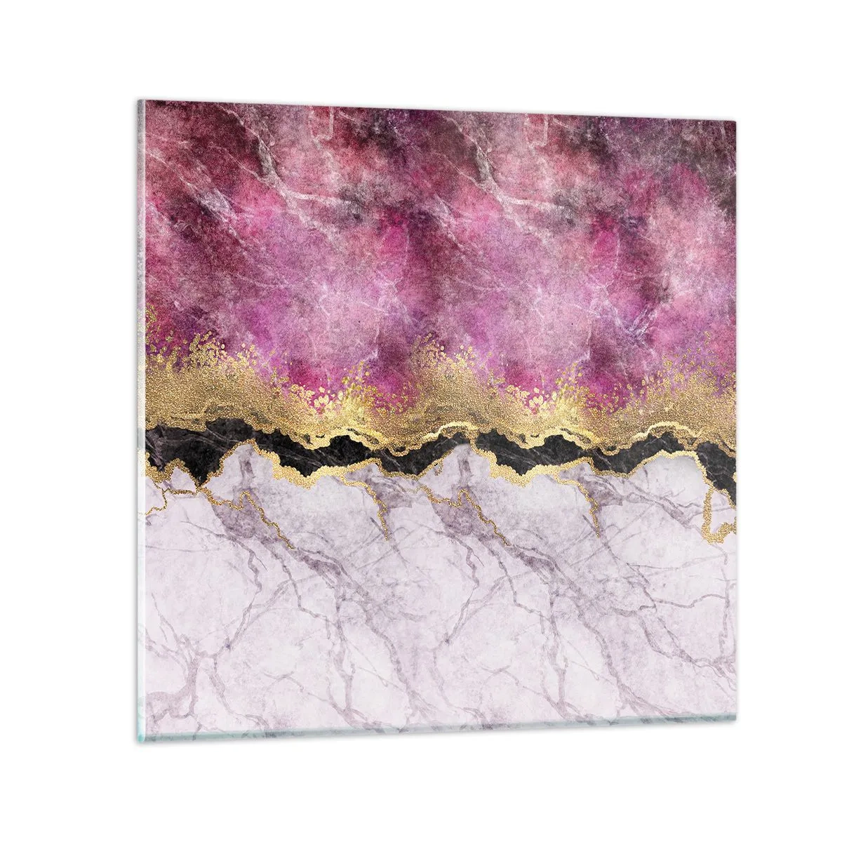 Glass picture - On the Border - 40x40 cm