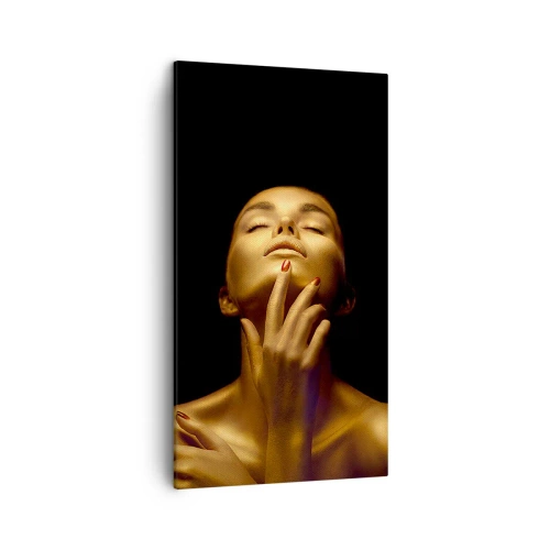 Canvas picture - Like Golden Silk - 45x80 cm