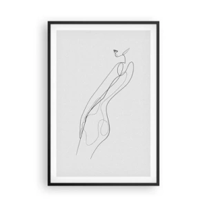 Poster in black frame - Barely a Promise - 61x91 cm