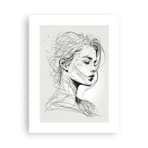 Poster - Portrait in Thoughts - 30x40 cm