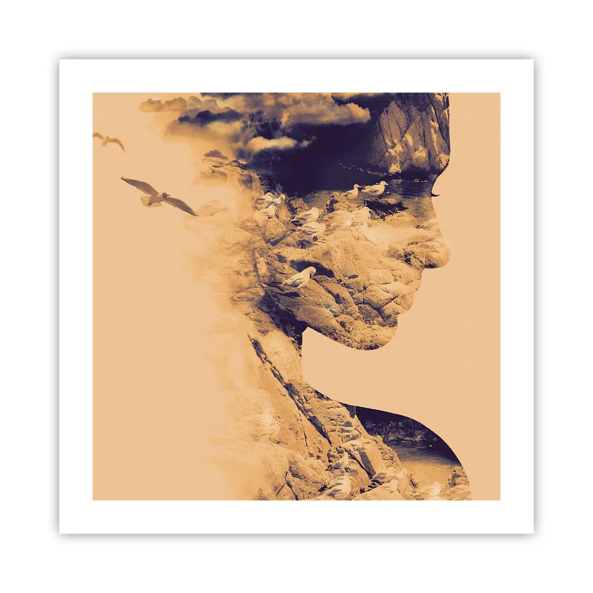 Poster - Naturally Beautiful - 50x50 cm