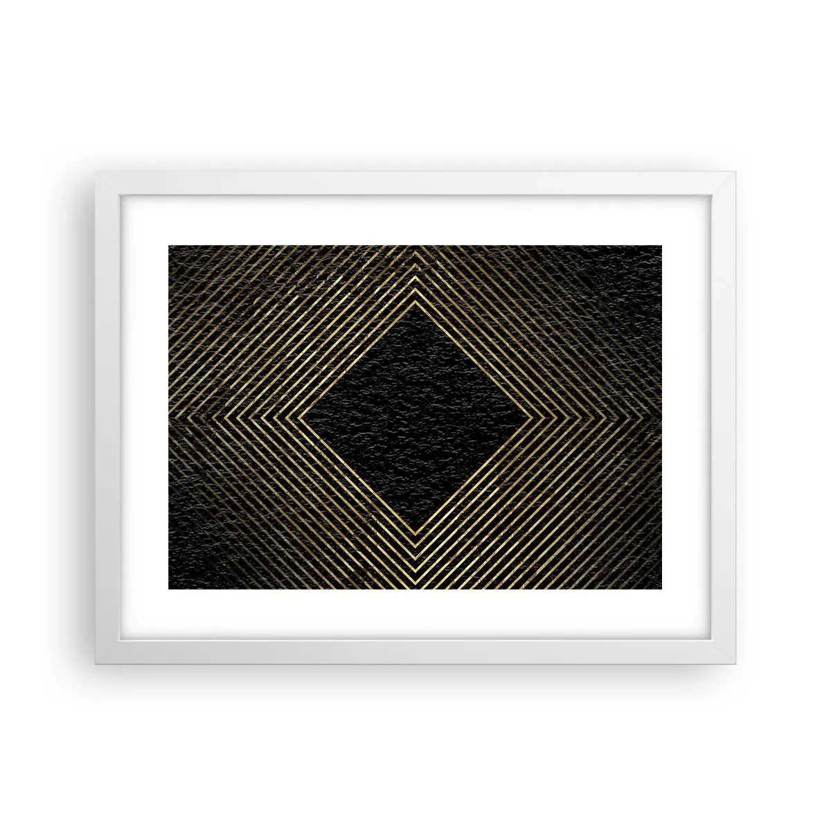 Poster in white frmae - Geometry Glamour Style - 40x30 cm