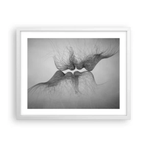 Poster in white frmae - Kiss of the Wind - 50x40 cm