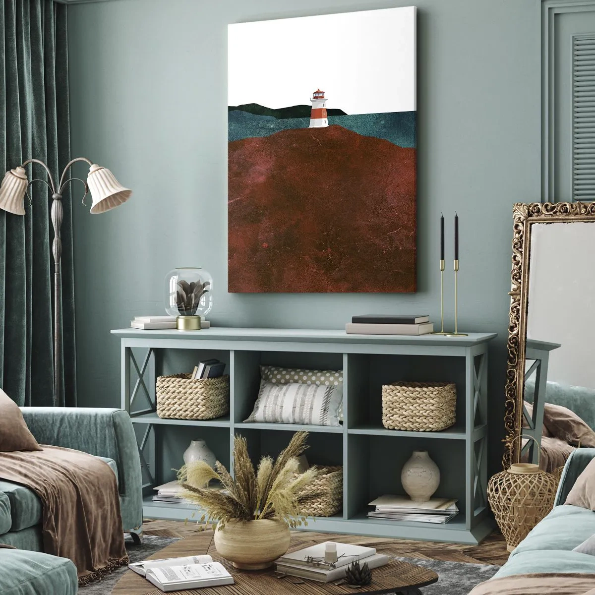 Canvas picture - Gazing at the Sea - 45x80 cm