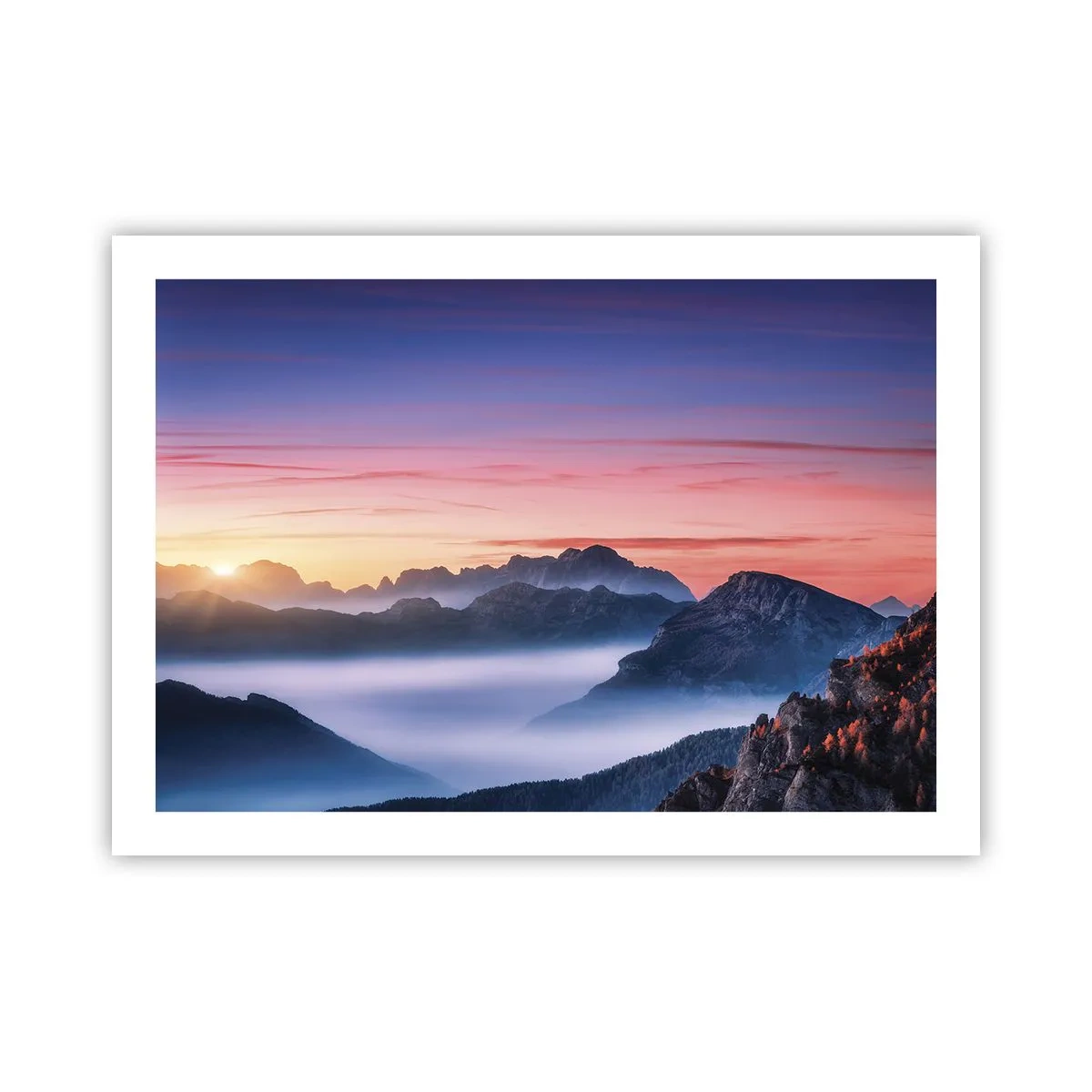 Poster - Over the Valleys - 70x50 cm