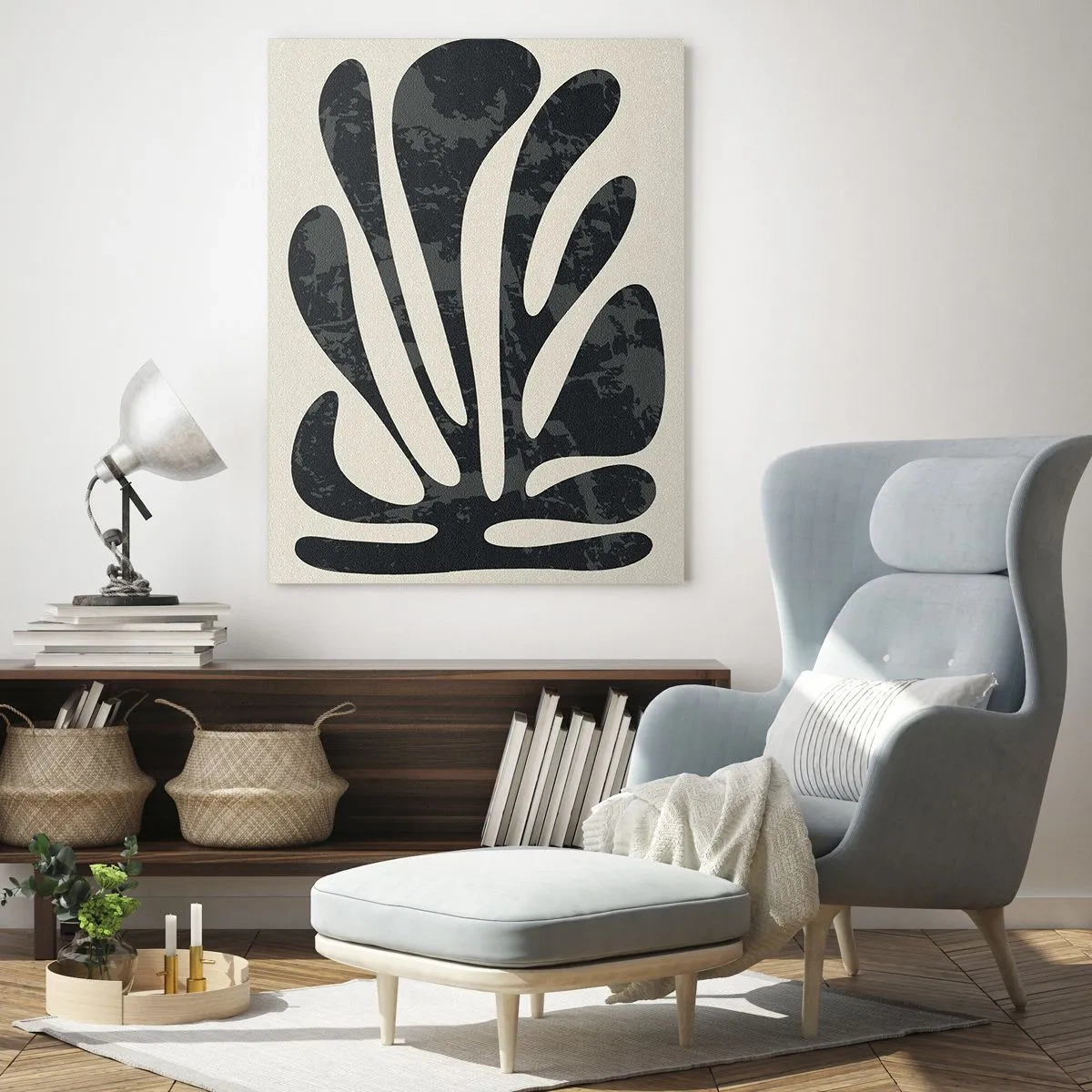 Glass picture - Multi-Finger Abstract - 70x100 cm
