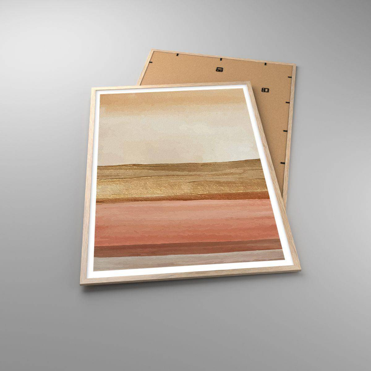 Poster in light oak frame - Vertical Composition - 70x100 cm