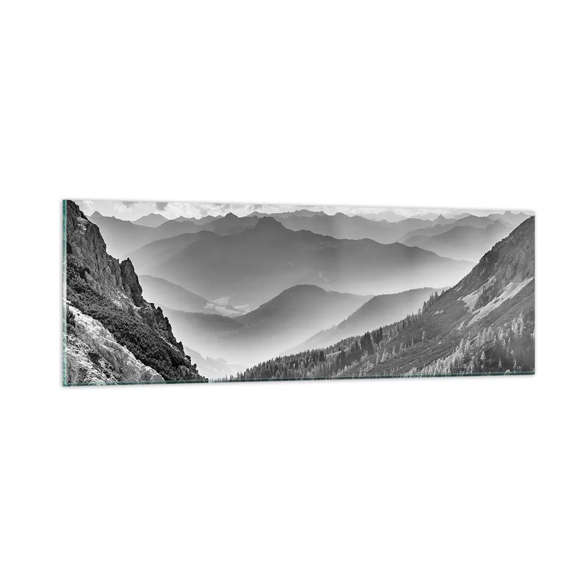 Glass picture - All the Way to the Horizon - 90x30 cm