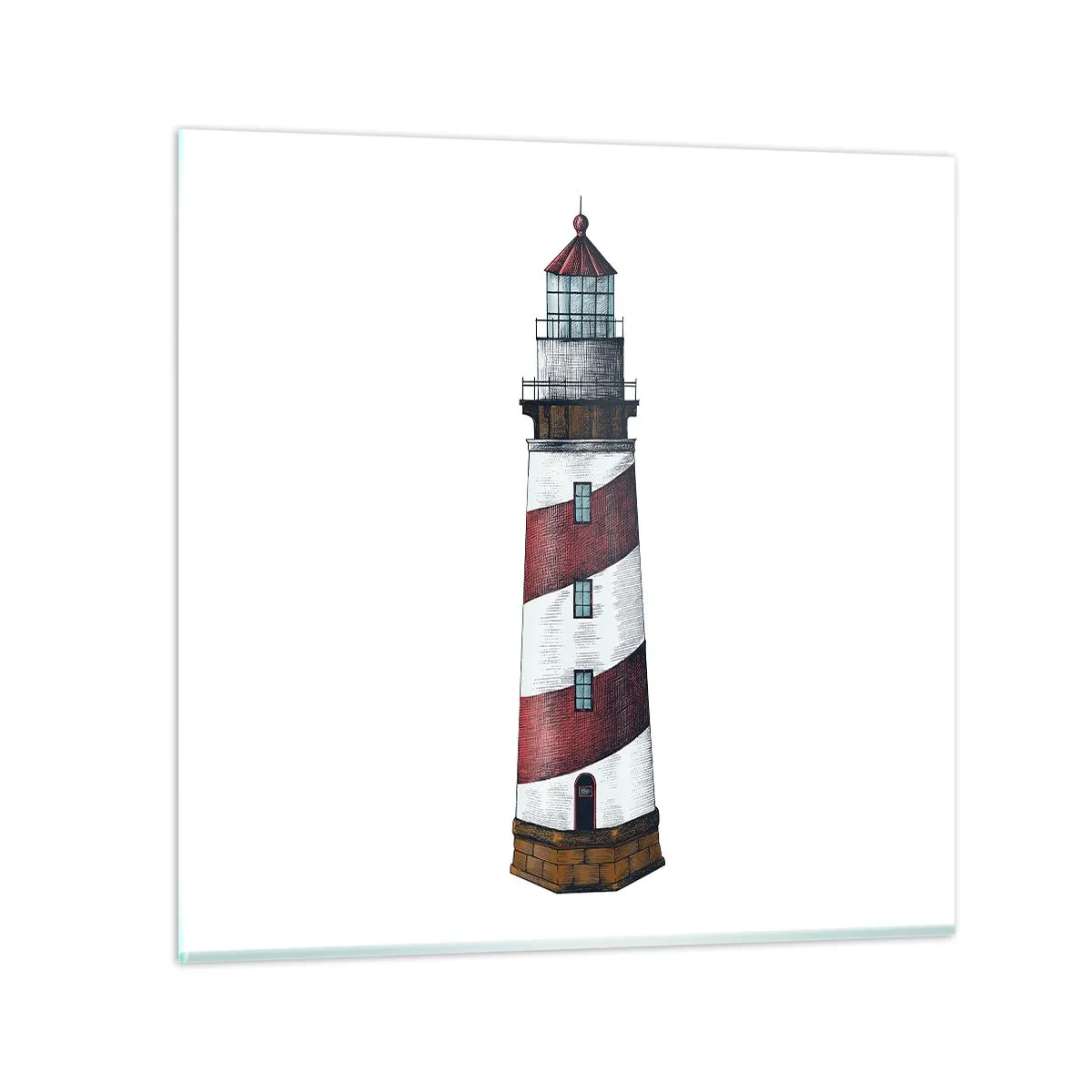 Glass picture - Always on Guard - 30x30 cm
