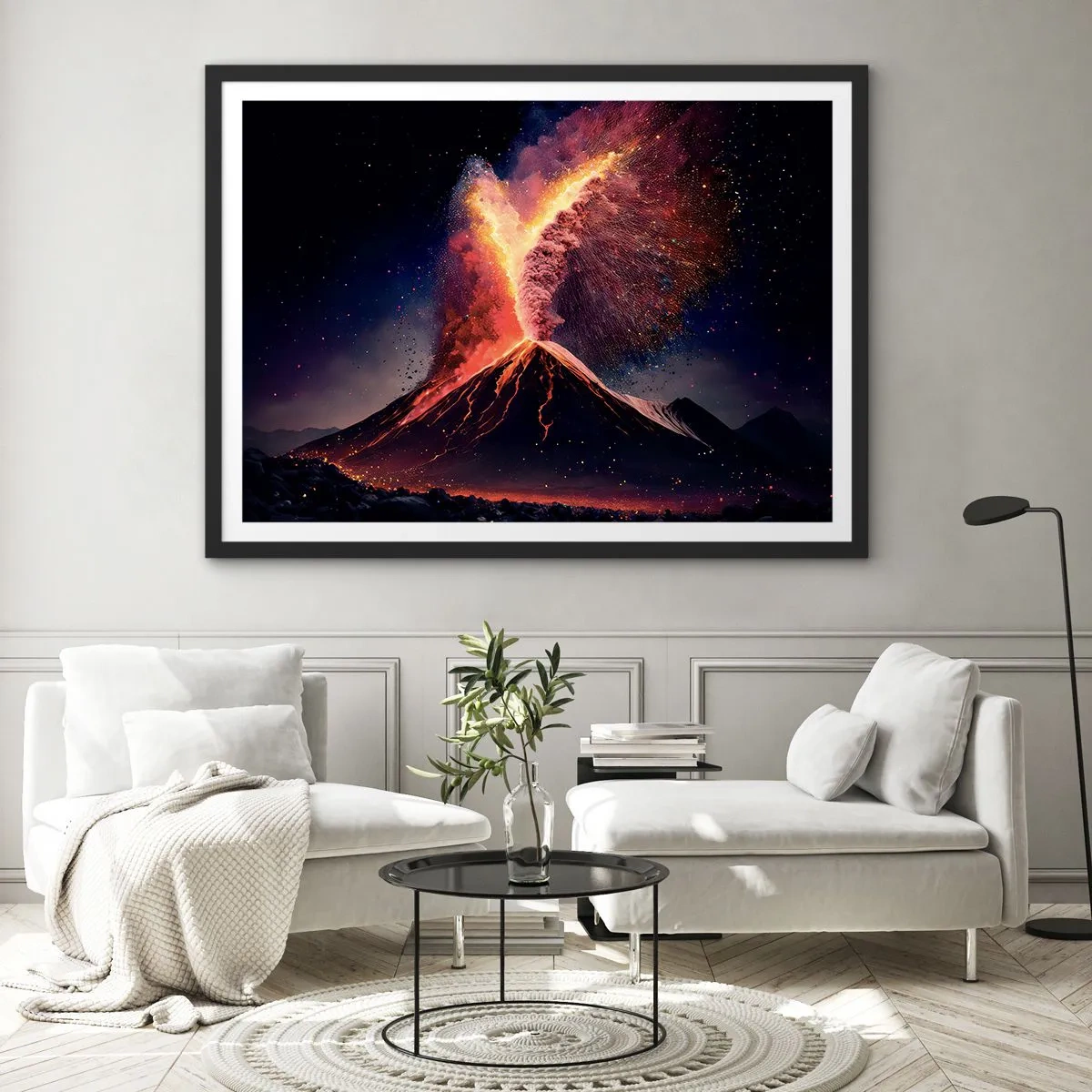Poster in black frame - Beauty and Threat - 50x40 cm