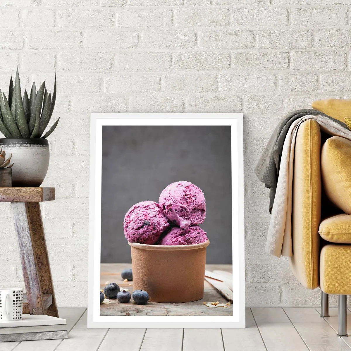 Poster in white frmae - Sweetness and Coolness - 50x70 cm