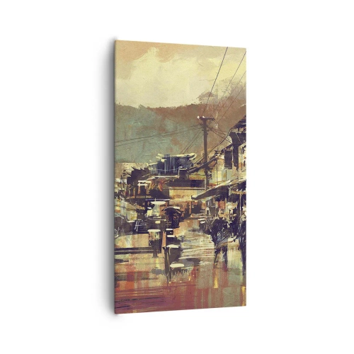 Canvas picture - Life As a Abundance of Greyness - 65x120 cm