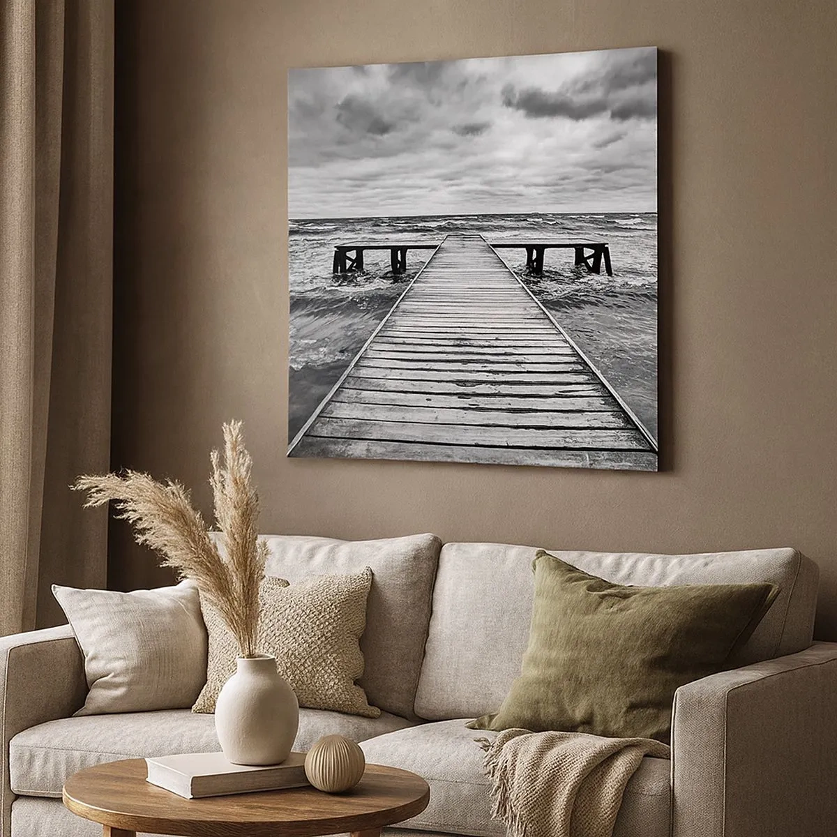 Canvas picture - Waiting for the Wind to Blow away - 30x30 cm