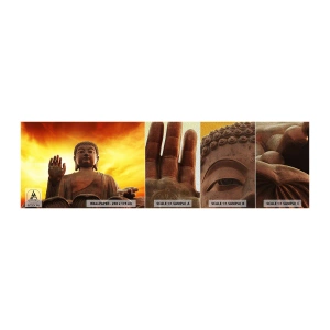 Photo Wallpaper Sample Premium Sand - Peace of the World - Buddha, Religion, Piece - 100x30 cm