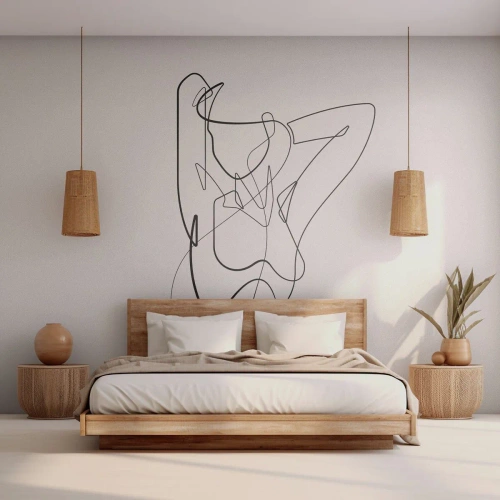 Photo Wallpaper Premium Sand - What You Are Really Like - Abstraction, Woman's Body, Graphics - 250x175 cm