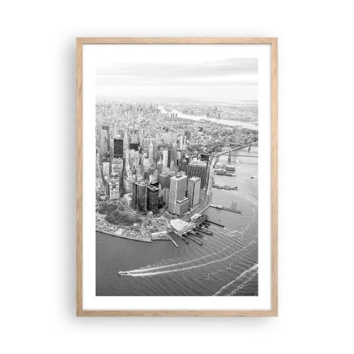 Poster in light oak frame - How Not to Love It? - 50x70 cm