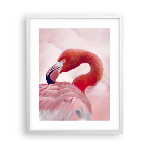 Poster in white frmae - Bird Look - 40x50 cm