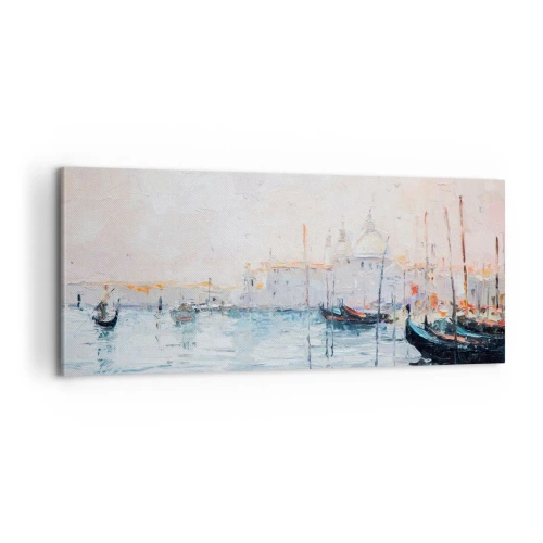 Canvas picture - Behind Water behind Fog - 100x40 cm