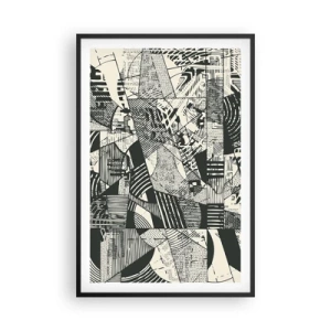 Poster in black frame - Dynamics of Contemporaneity - 61x91 cm