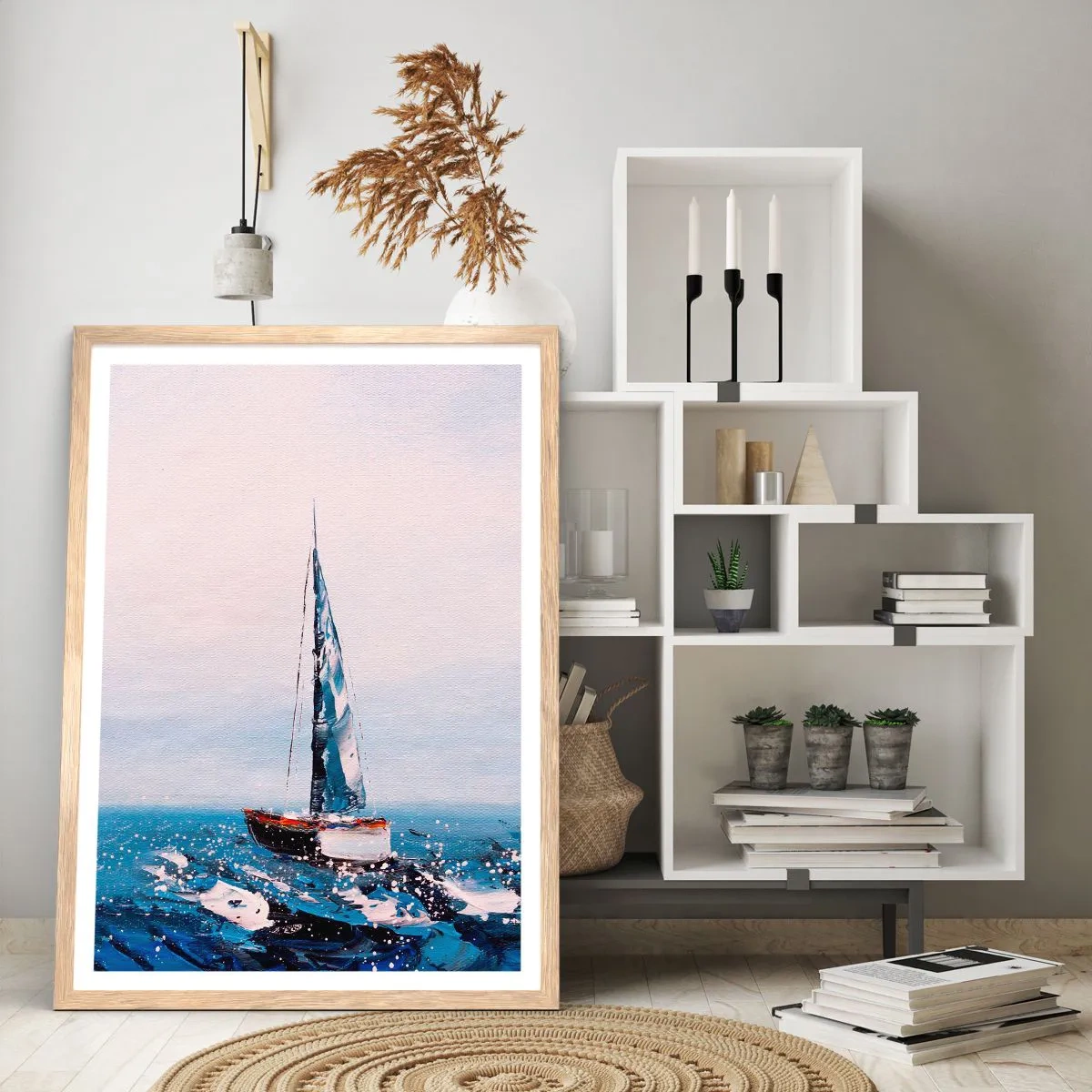 Poster in light oak frame - Brotherhood of Wind - 30x40 cm