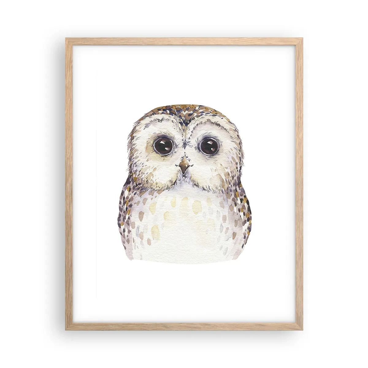 Poster in light oak frame - Look Me in the Eyes - 40x50 cm