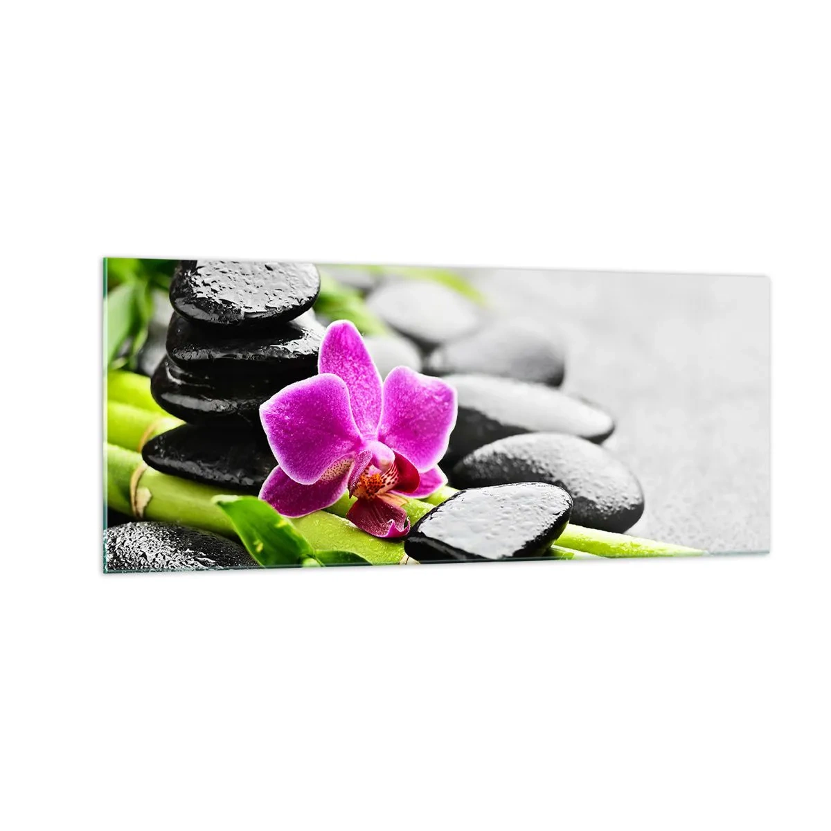 Glass picture - In a Peaceful Balance - 100x40 cm
