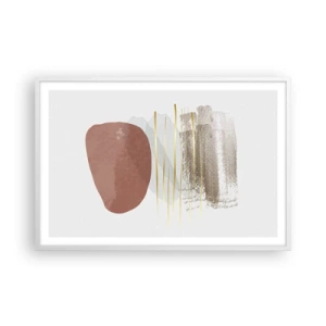 Poster in white frmae - Abstract Colonnade - 91x61 cm