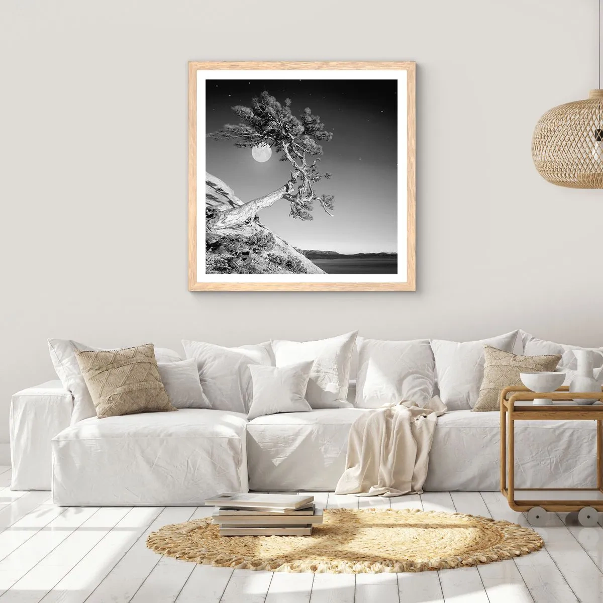 Poster in light oak frame - Winning Warrior - 60x60 cm