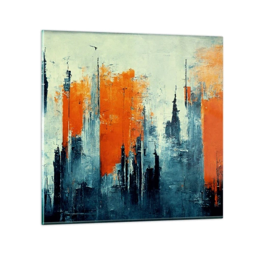 Glass picture - Modern Landscape - 40x40 cm