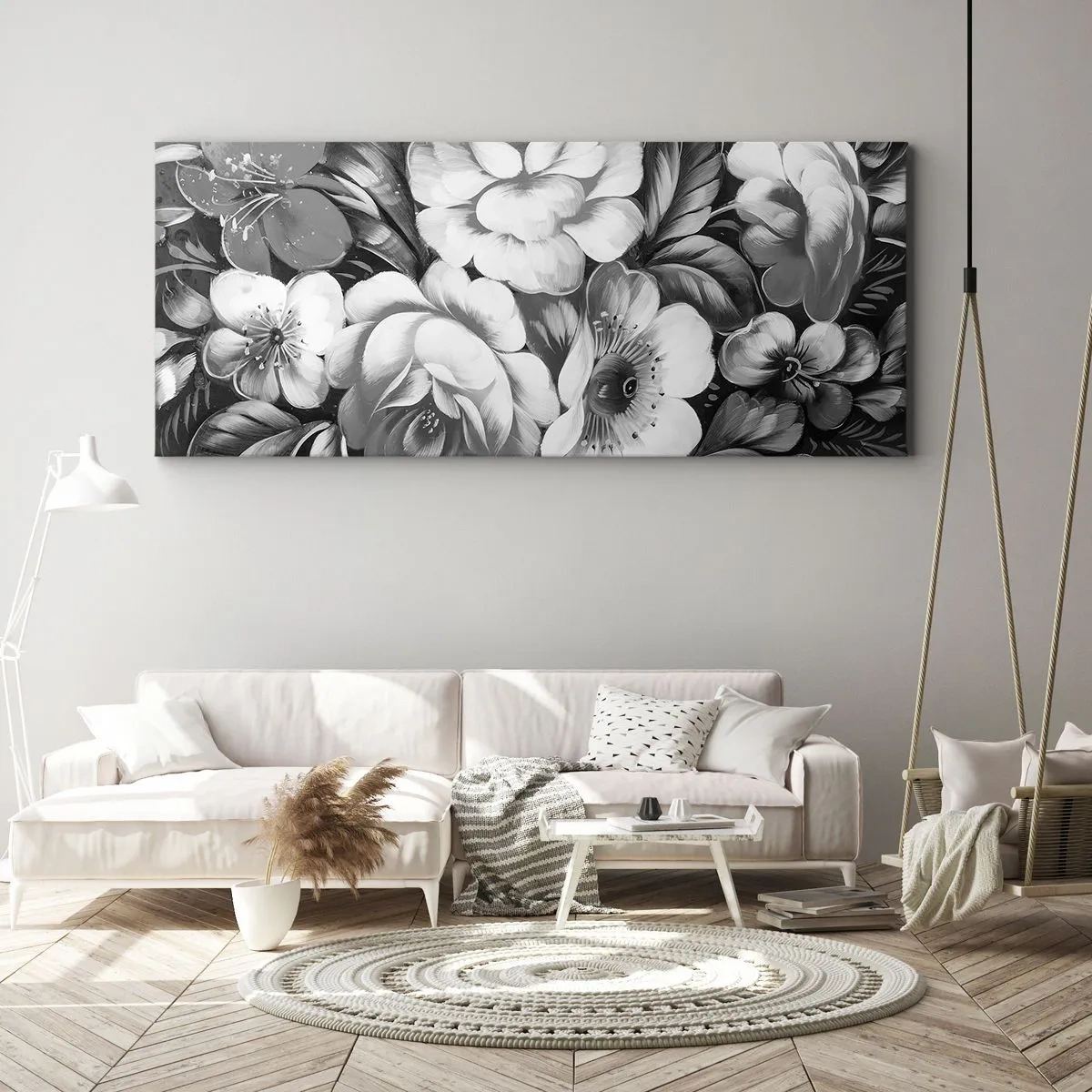 Canvas picture - Beautiful Even in Greyness - 100x40 cm