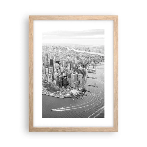 Poster in light oak frame - How Not to Love It? - 30x40 cm
