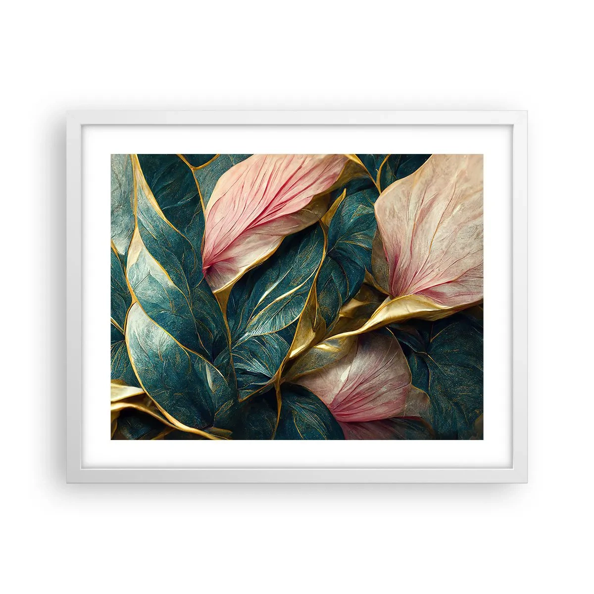 Poster in white frmae - Natural Elegance and Style - 50x40 cm