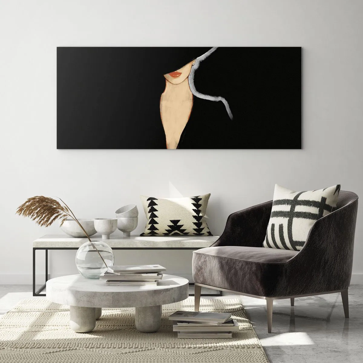 Glass picture - Elegance and Style - 100x40 cm