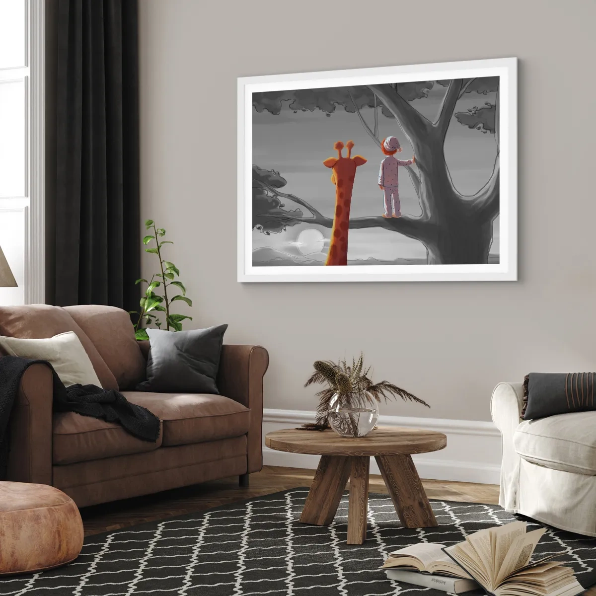 Poster in white frmae - This Is Really Happening - 40x30 cm