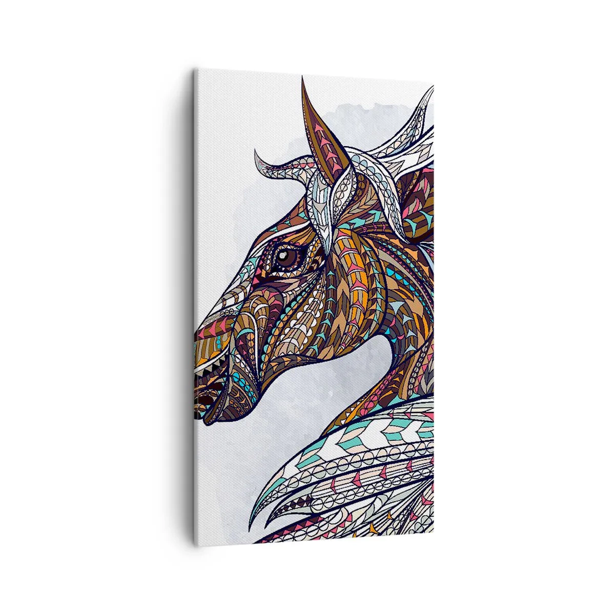 Canvas picture - Horse of a Celtic Warrior - 45x80 cm