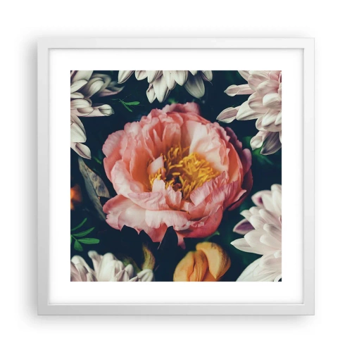 Poster in white frmae - In Baroque Style - 40x40 cm