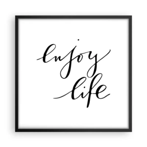 Poster in black frame - Nothing to Add… - 50x50 cm