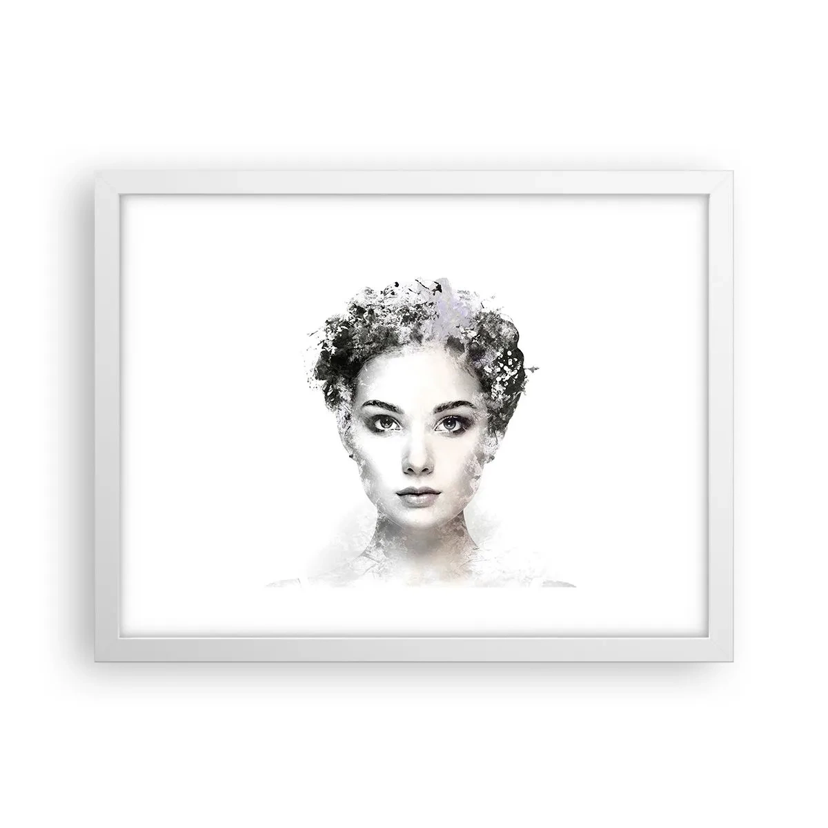 Poster in white frmae - Extremely Stylish Portrait - 40x30 cm