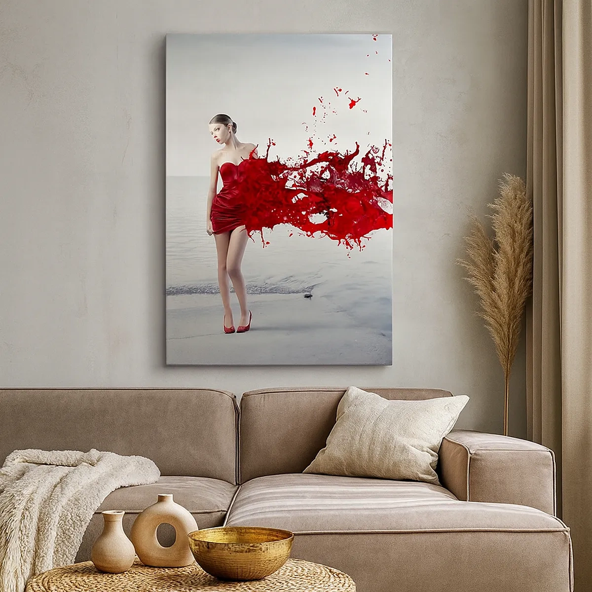Canvas picture - Passionate Like a Scarlet - 50x70 cm