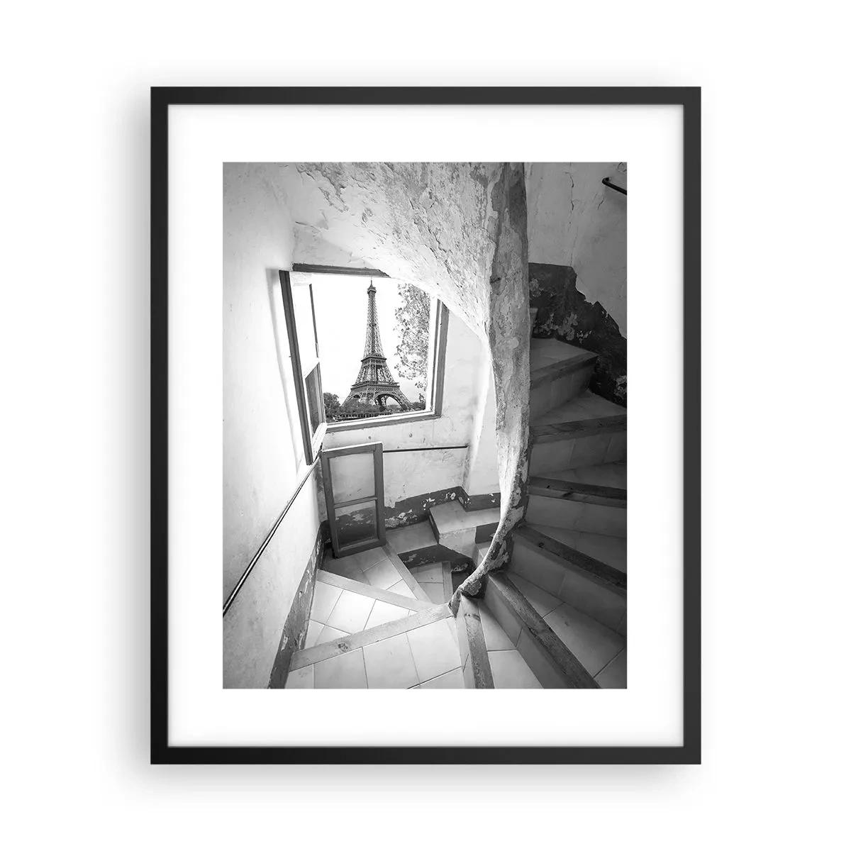 Poster in black frame - What a View! - 40x50 cm