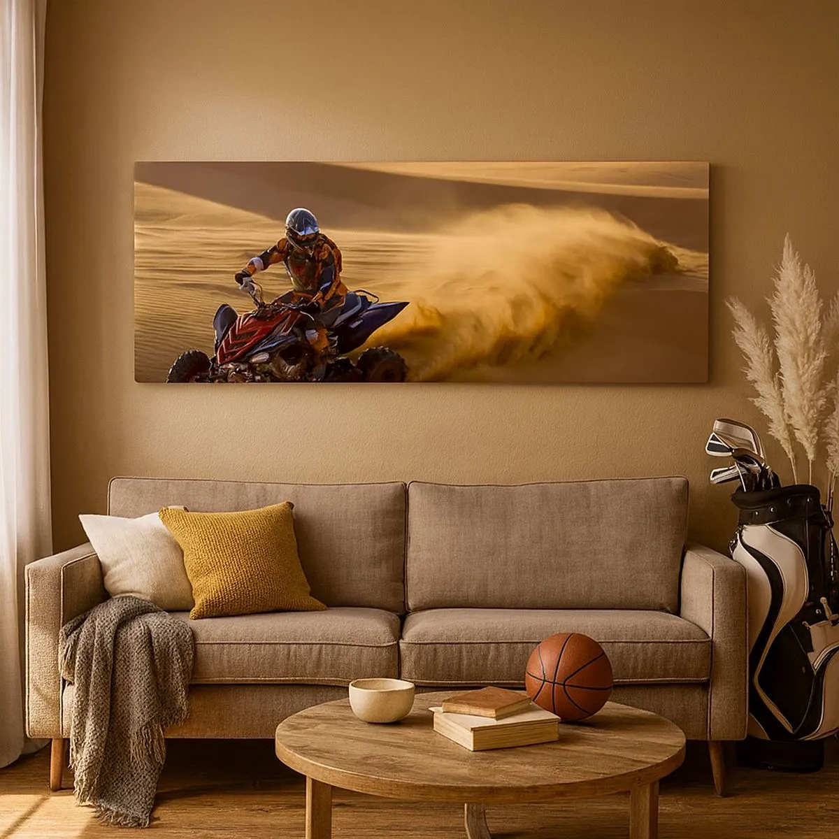 Canvas picture - On Sand Waves - 100x40 cm
