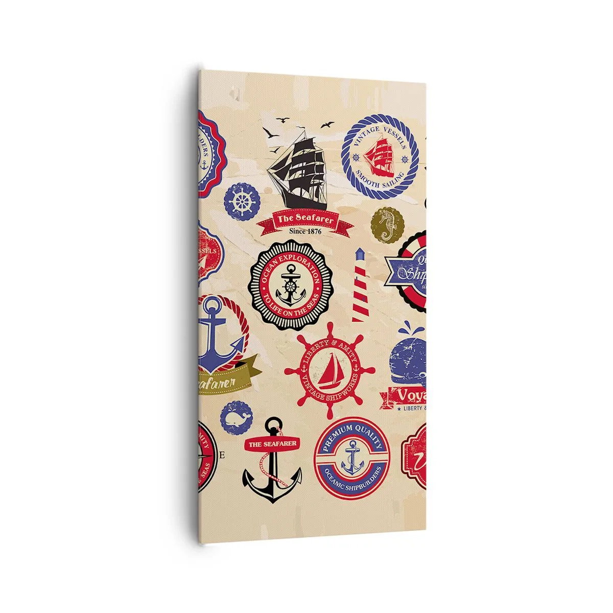 Canvas picture - Brotherhood of Yachts - 65x120 cm