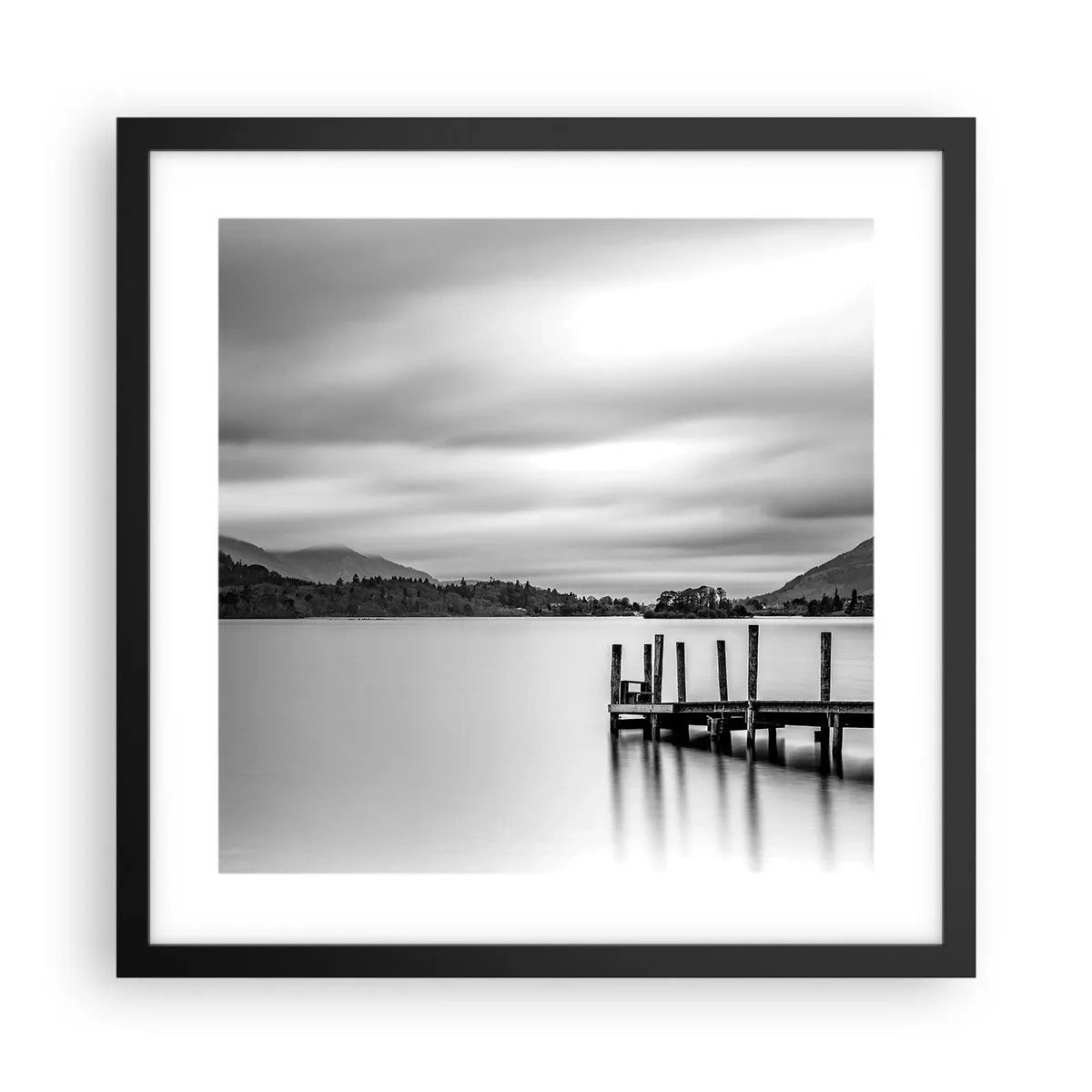 Poster in black frame - Tranquility and Power - 40x40 cm