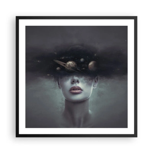 Poster in black frame - And Planets are Revolving… - 60x60 cm