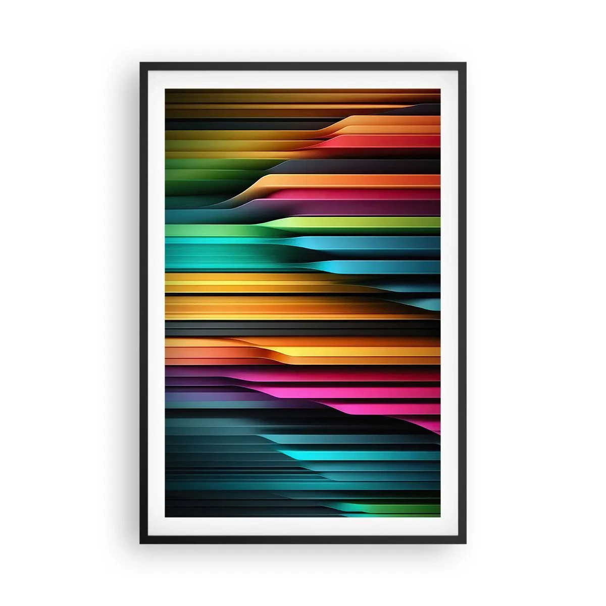 Poster in black frame - Light Organs - 61x91 cm