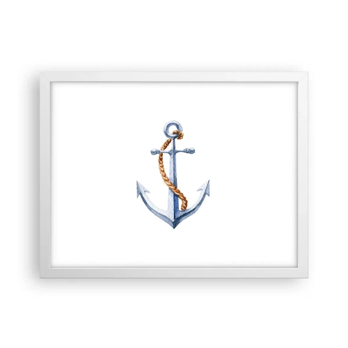 Poster in white frmae - Ahoy Adventure! - 40x30 cm