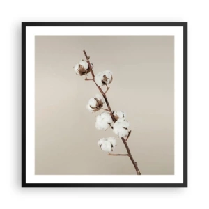 Poster in black frame - At the Heart of Softness - 60x60 cm