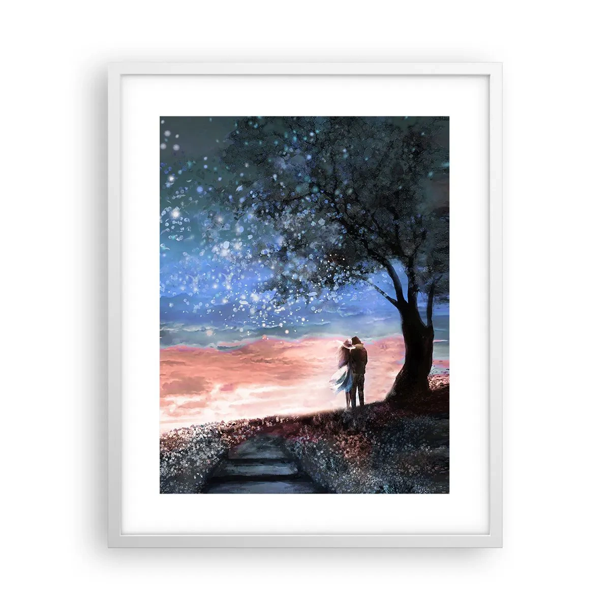 Poster in white frmae - Starry Spectacle - 40x50 cm