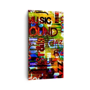 Canvas picture - All Colours of Sound - 45x80 cm